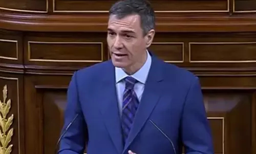 Spanish PM affirms opposition to war in Middle East, defends economic measures Spanish PM affirms opposition to war in Middle East, defends economic measures