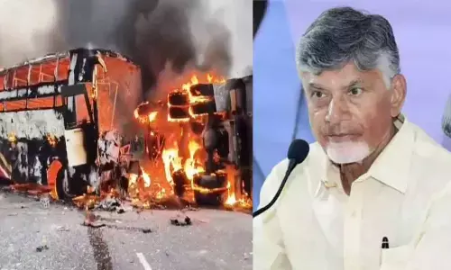 Chandrababu Expresses Shock Over Fatal Bus Crash in Prakasam