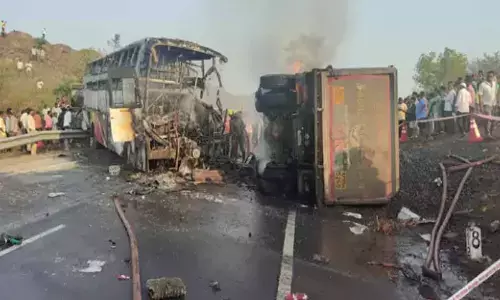 AP govt sets control room after bus accident in Markapuram