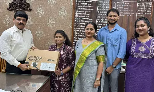 Athmaa Trust Donates Laptop to Differently-Abled Student in Bengaluru