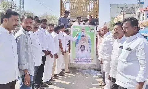 BJP, Jana Sena leaders celebrate RDT FCRA renewal with palabhishekam