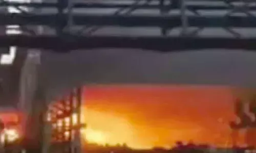 Fire breaks out at Jayaraj Ispat Steel Plant Fire breaks out at Jayaraj Ispat Steel Plant