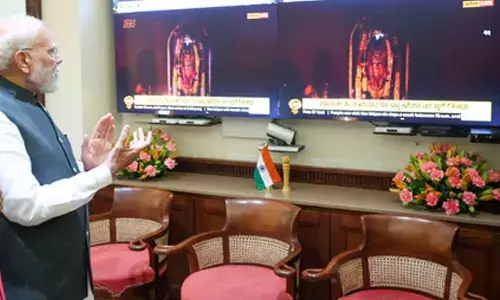 PM Modi watches Surya Tilak of Ram Lalla, prays for nation’s well-being