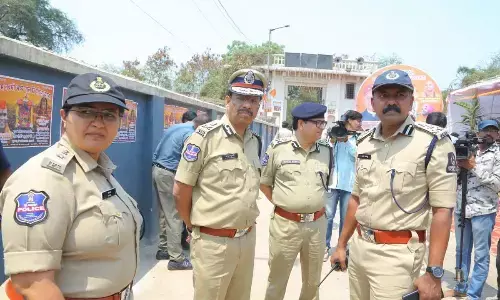 Sajjanar Conducts Field Inspection of Sri Rama Navami Shobha Yatra Security Arrangements