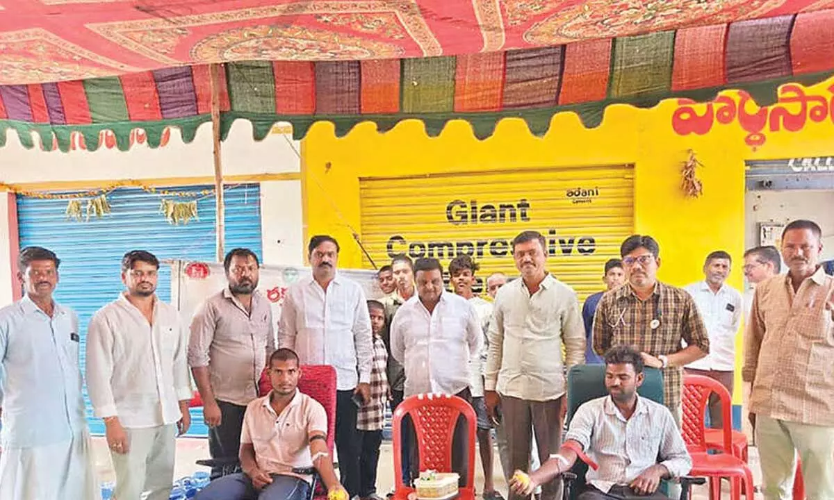 Dharur villagers step forward for life-saving blood donation camp Dharur villagers step forward for life-saving blood donation camp