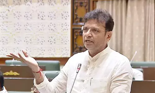 Legislative Affairs Minister Duddilla Sridhar Babu speaking while introducing Hate Speech and Hate Crimes Prevention Act 2026 Bill in the Assembly on Sunday Legislative Affairs Minister Duddilla Sridhar Babu speaking while introducing Hate Speech and Hate Crimes Prevention Act 2026 Bill in the Assembly on Sunday