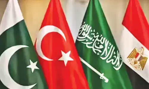 Saudi, Egypt and Turkiye FMs in Pakistan to discuss war Saudi, Egypt and Turkiye FMs in Pakistan to discuss war