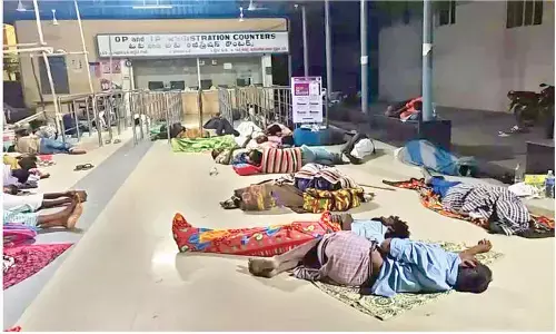 No shelter for attendants at NGH No shelter for attendants at NGH