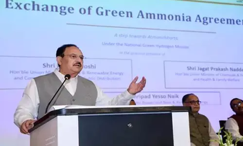 Green Ammonia pacts historic towards sustainable fertiliser production: JP Nadda Green Ammonia pacts historic towards sustainable fertiliser production: JP Nadda