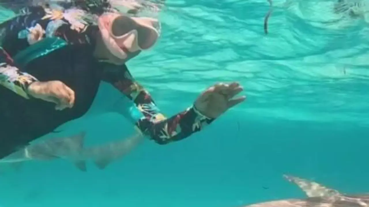 Hina Khan swims with sharks during Maldives holiday, shares thrilling underwater moments