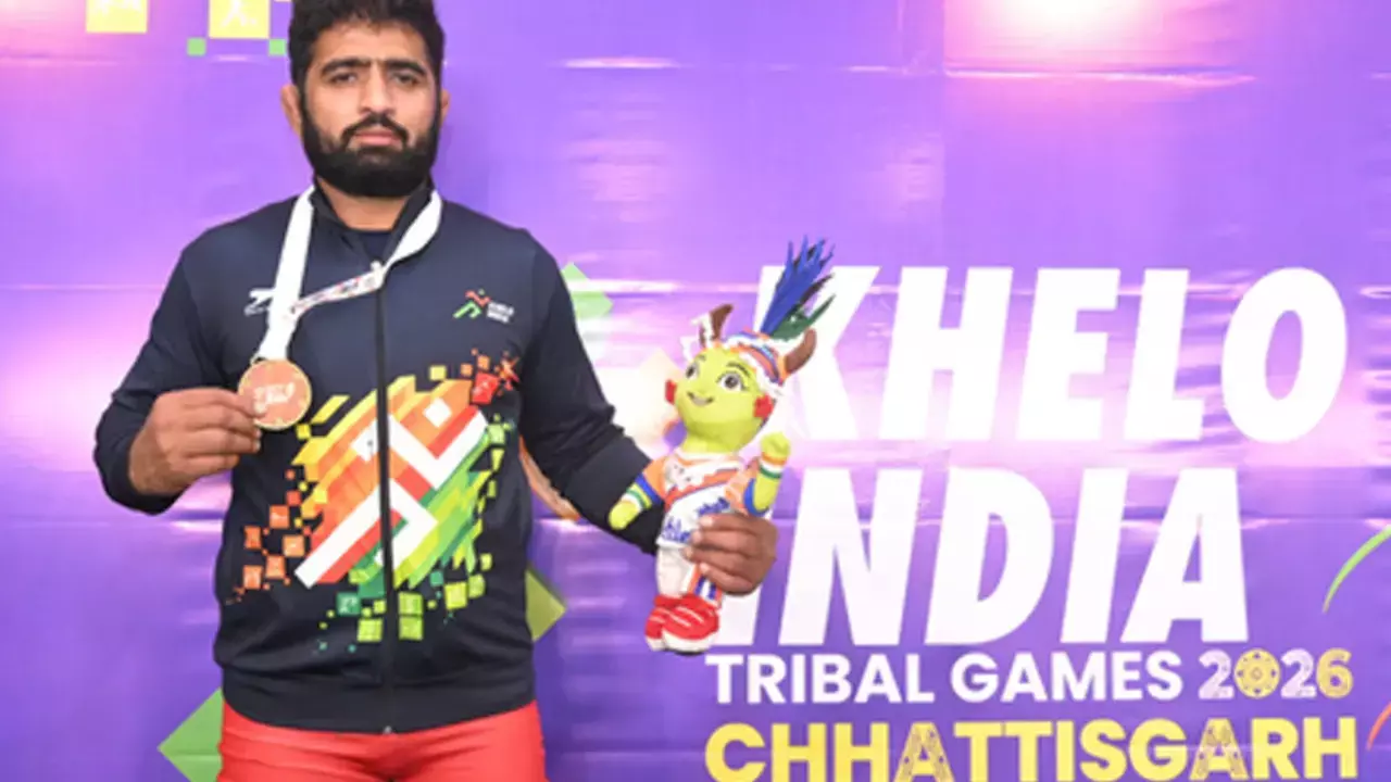 From delivering milk to first career gold at KITG 2026, J&K wrestler Hamam Hussain’s dreams come true