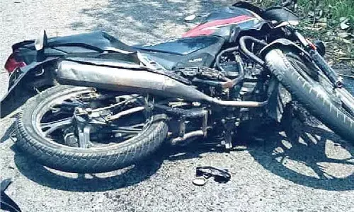 Two youth die in tractor-bike crash Two youth die in tractor-bike crash