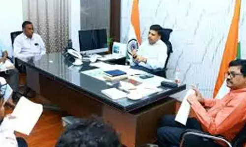 Nalgonda Collector B Chandrasekhar inspects development works in villages