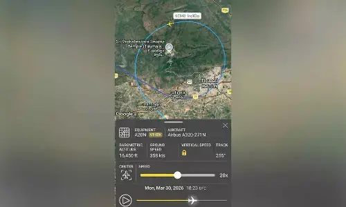 Flight’s aerial ‘pradakshina’ over Tirumala sparks online buzz