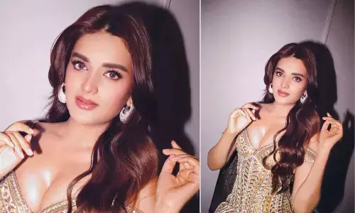 Nidhhi Agerwal grabs spotlight with daring ramp walk look