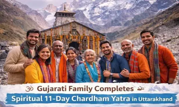 Gujarati Family of Seven Finishes Spiritual 11-Day Chardham Yatra in Uttarakhand