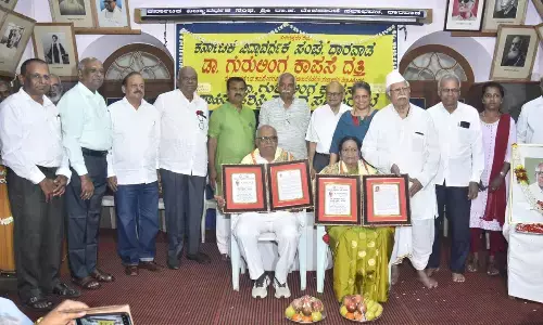 Literary Honours in Dharwad: Dr. Veena Shanteshwar and C. Channabasavanna Receive Guruling Kapse Sahitya Award
