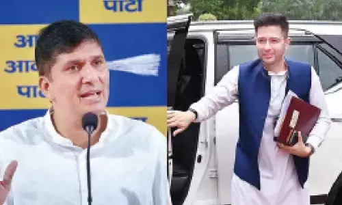 Raghav hits back at AAP; party accuses him of dodging key issues