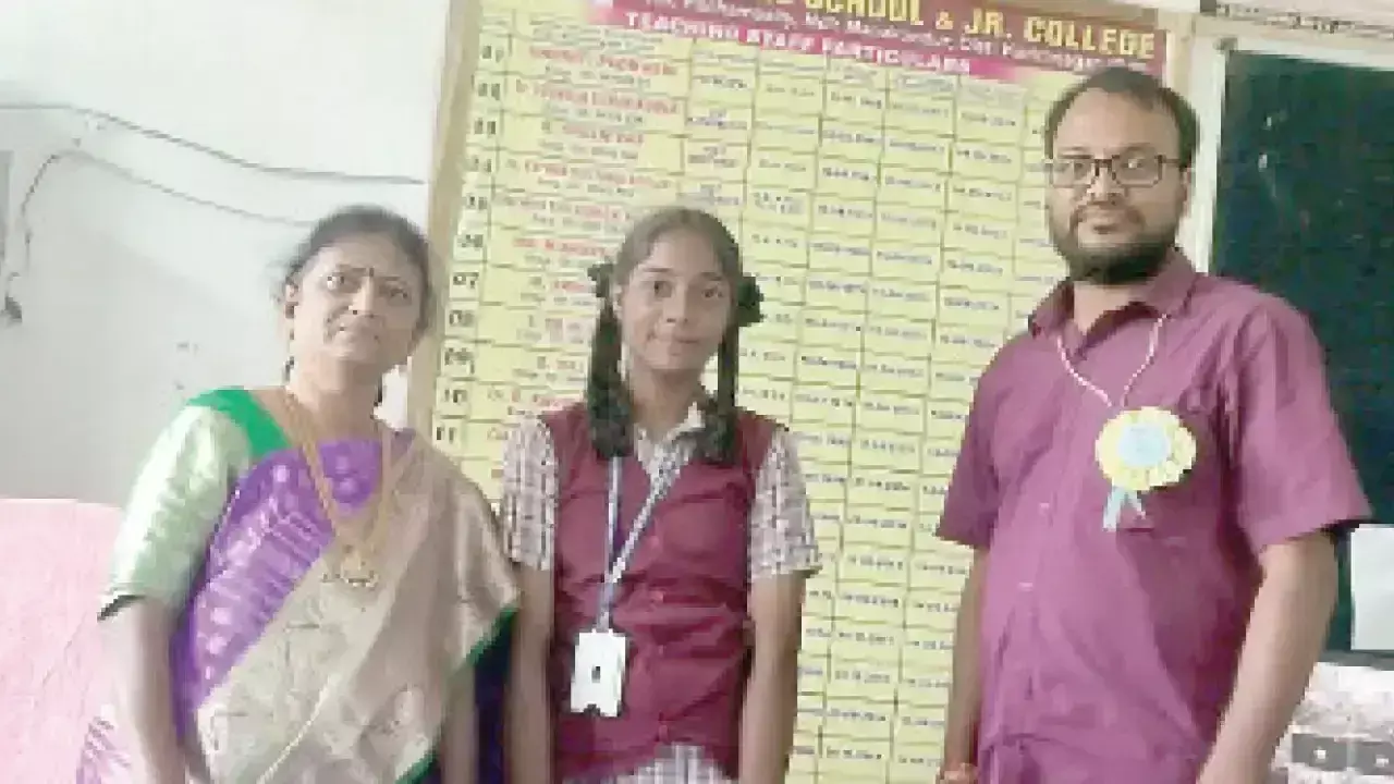Pochampalli Model School student selected for National Sepak Takraw meet