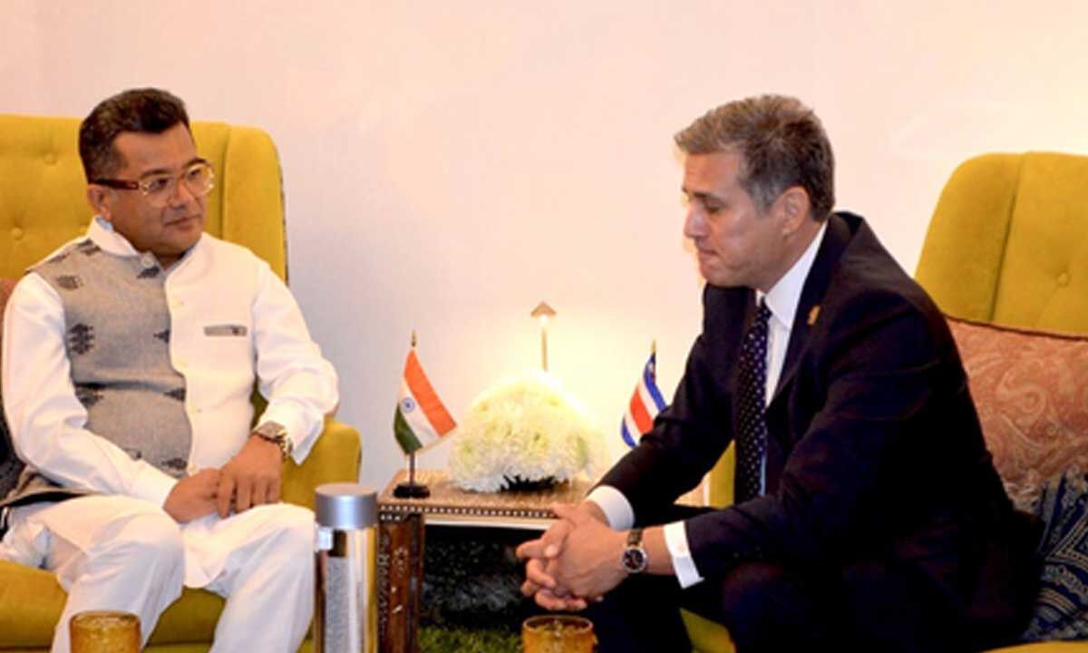 Mos Pabitra Margherita holds bilateral talks with Costa Rican FM Manuel Tovar, reaffirms strong partnership