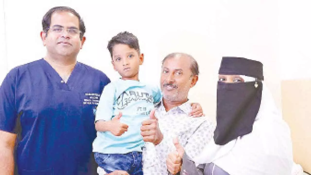 Apollo doctors perform scar-free salivary stone removal on six-year-old