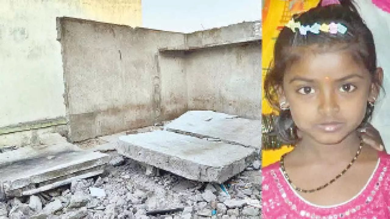 8-yr-old girl dies as rain weakens house structure