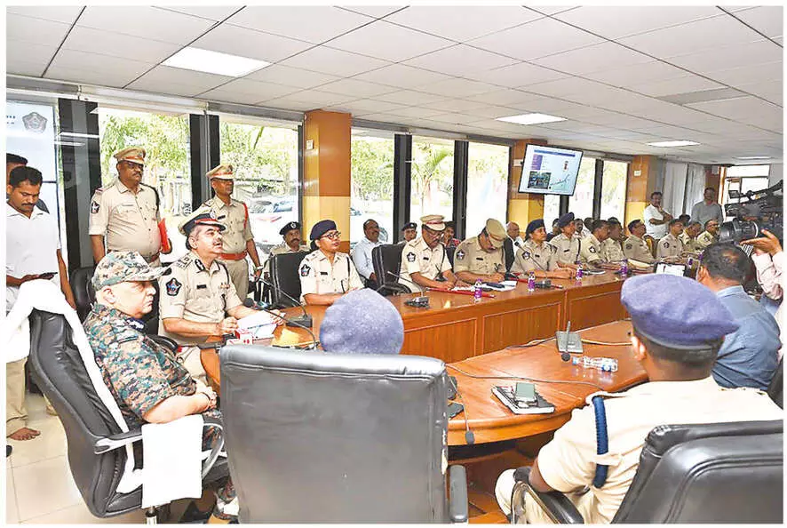 DGP lauds AP Police Commando team, launches city police portal