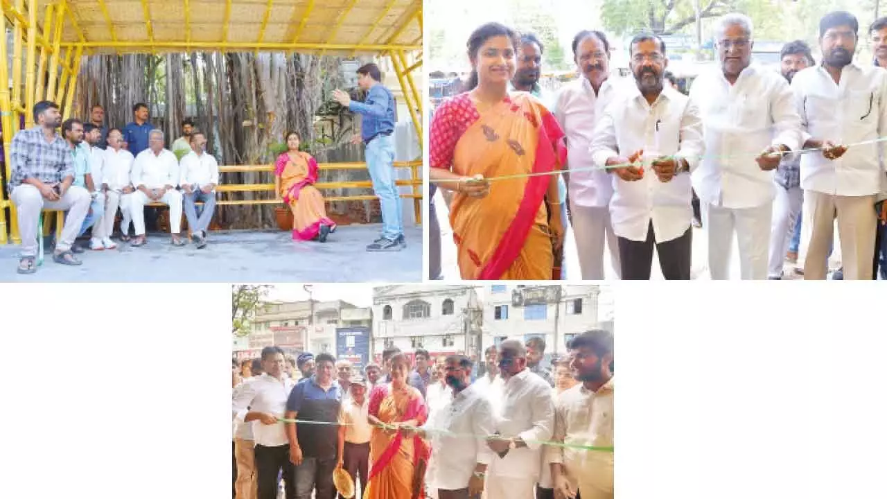 TG’s first cool misting bus stops launched in Warangal