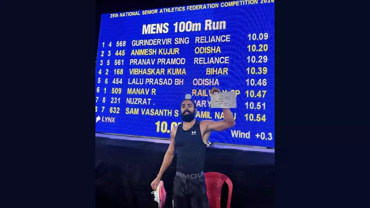 Fair winds, fast feet: Sports Min Mandaviya, Indian Navy laud fastest Indian man Gurindervir Fair winds, fast feet: Sports Min Mandaviya, Indian Navy laud fastest Indian man Gurindervir