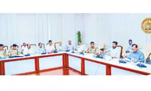 Chief Minister A Revanth Reddy reviews monsoon season preparedness at the Secretariat on Monday
