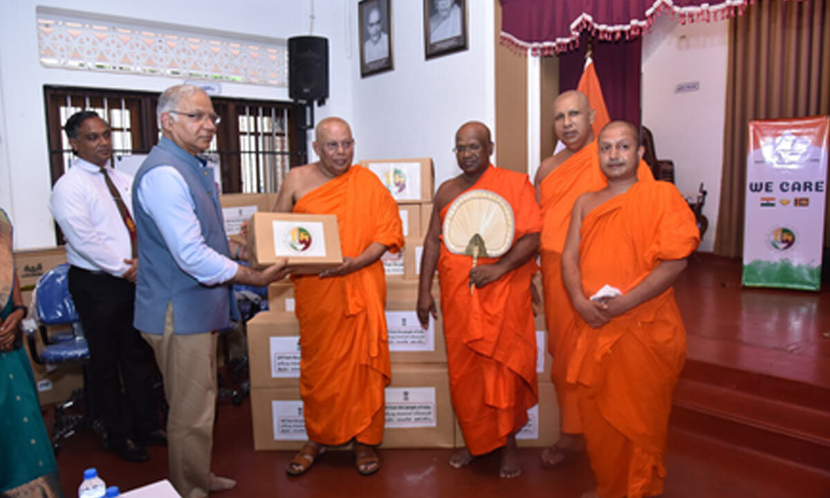 Sri Lanka: India hands over IT equipment to ancient temple in Dambulla
