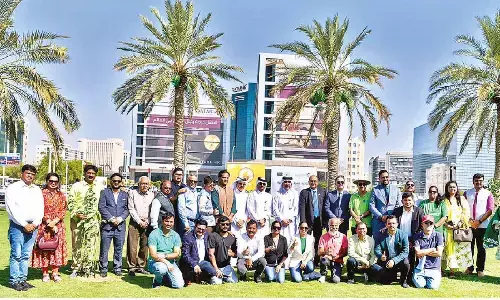 Saplings planted at old airport park in grand Environment Day drive