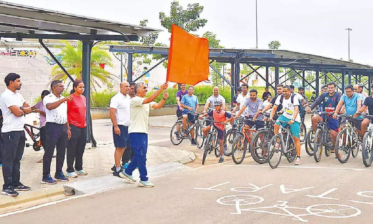 IIT Hyderabad celebrates world bicycle day with campus rally IIT Hyderabad celebrates world bicycle day with campus rally