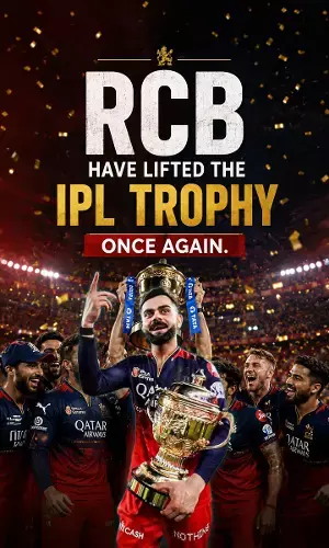 RCB Defend IPL Crown: Virat Kohli Stars as Royal Challengers Bengaluru Clinch Second Consecutive Title