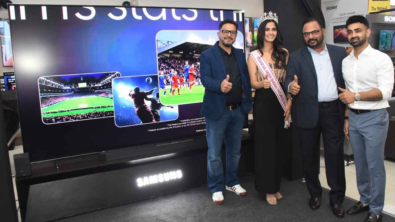 Samsung Launches Micro RGB TV Series at Bajaj Electronics in Hyderabad