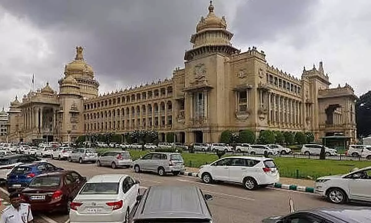 Chikkamagaluru farmer attempts suicide near Vidhana Soudha over compensation dispute Chikkamagaluru farmer attempts suicide near Vidhana Soudha over compensation dispute