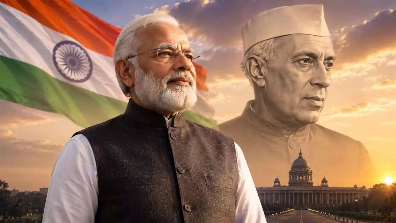 Modi to surpass Nehru’s record tenure as PM today Modi to surpass Nehru’s record tenure as PM today