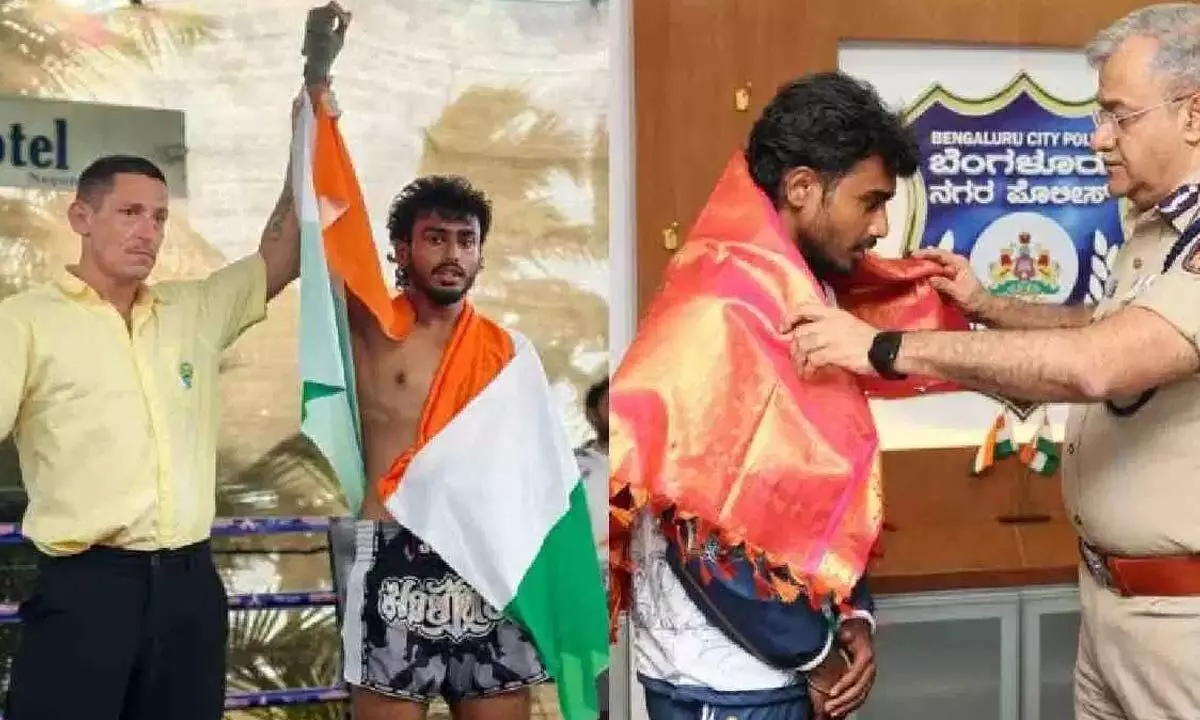Bengaluru policeman’s son wins gold for India, defeats Pakistani rival in Muay Thai championship Bengaluru policeman’s son wins gold for India, defeats Pakistani rival in Muay Thai championship