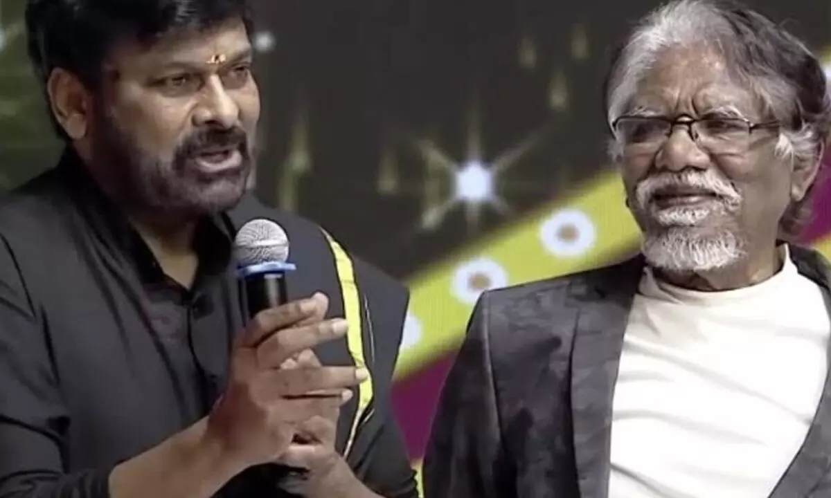Chiranjeevi pays emotional tribute to legendary filmmaker Bharathiraja Chiranjeevi pays emotional tribute to legendary filmmaker Bharathiraja