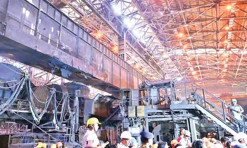 A view of the SMS-1 of VSP where the fatal accident happened in Visakhapatnam
