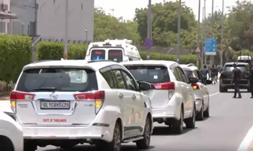 TN CM Vijay in Delhi for NITI Aayog meet, political talks likely