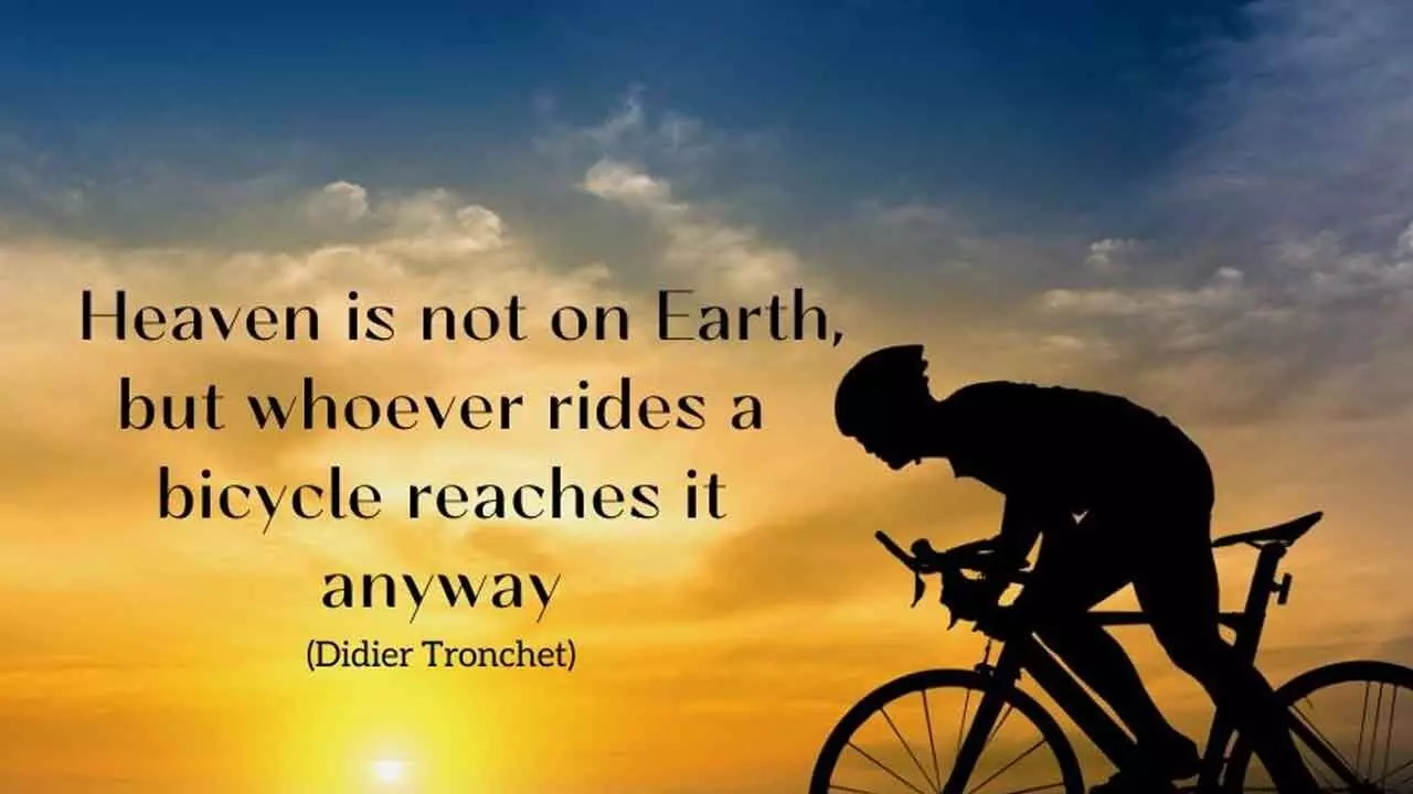 Pedal away to heavenly bliss Pedal away to heavenly bliss