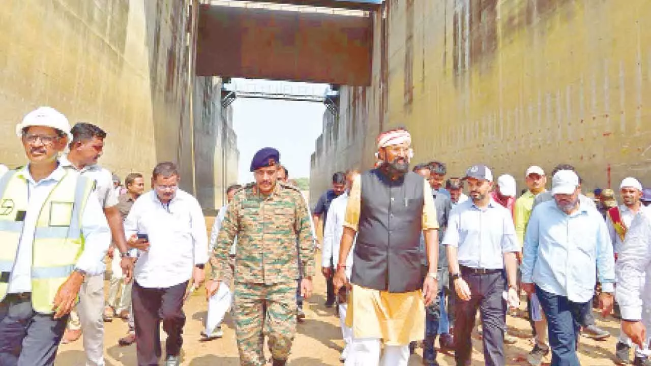 Uttam: Medigadda barrage will be operational by July 2027 Uttam: Medigadda barrage will be operational by July 2027
