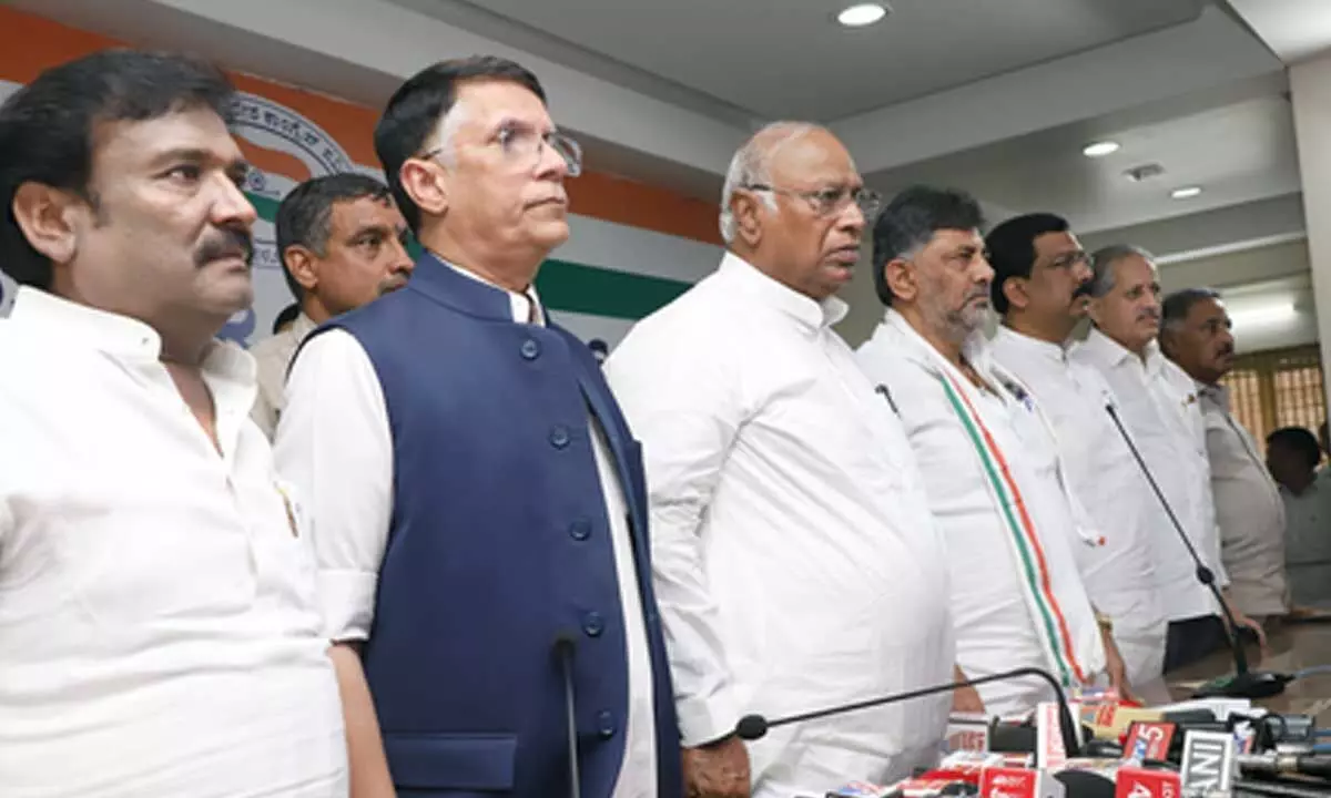 K’taka: Kharge, Khera, Mansoor Ali Khan, and BJPs Nagaraj elected unopposed to RS K’taka: Kharge, Khera, Mansoor Ali Khan, and BJPs Nagaraj elected unopposed to RS