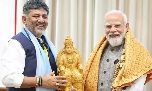 DK Shivakumar meets PM Modi in Delhi, seeks support for Karnatakas development priorities