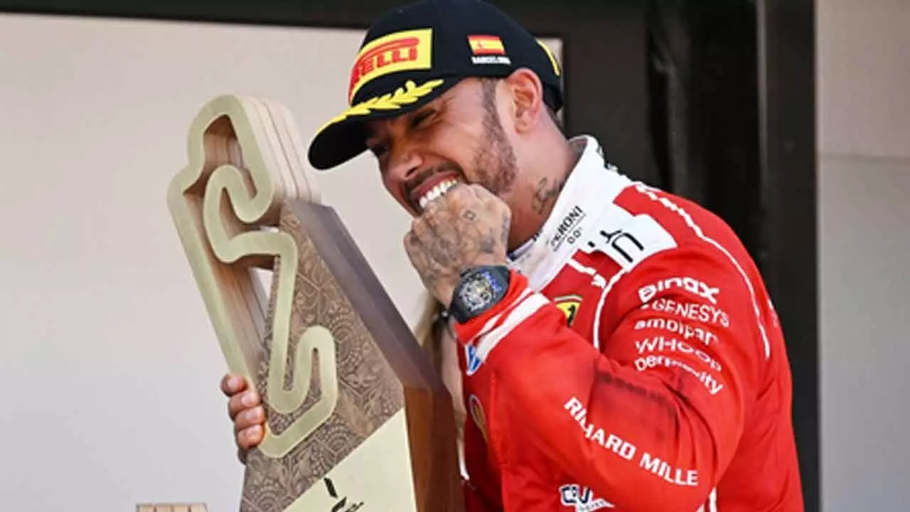 Formula 1: Hamilton grabs first Ferrari victory as Antonelli retires at Barcelona GP