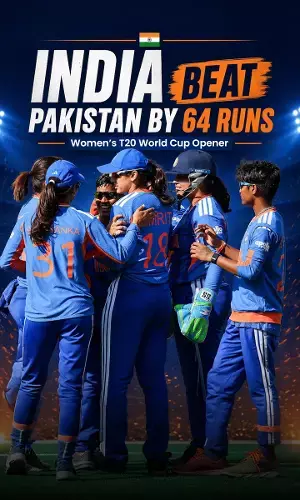 India Crush Pakistan by 64 Runs in Womens T20 World Cup 2026 Opener