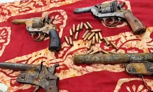 Huge cache of arms, ammunitions recovered from fish pond in West Bengal