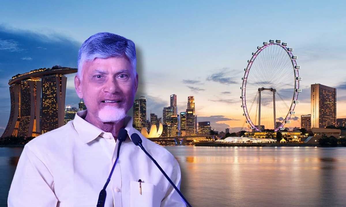 CM Chandrababu attends business roadshow in Singapore, promotes investment