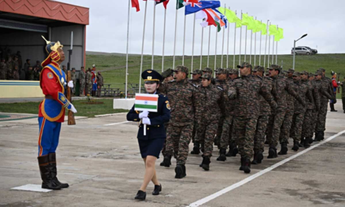 Mongolia: 40-member Indian Army contingent participates in opening ceremony of multilateral exercise